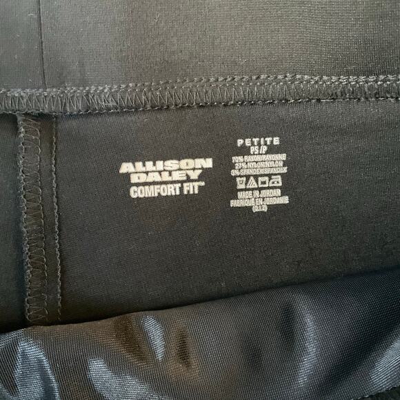 Allison Daley Women’s Comfort Fit Pants size S Petite, Black - Picture 7 of 9